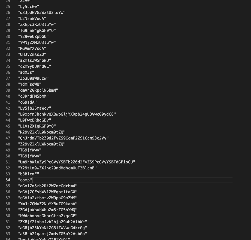 Figure 6. Extracted all the strings with quick bash-fu.